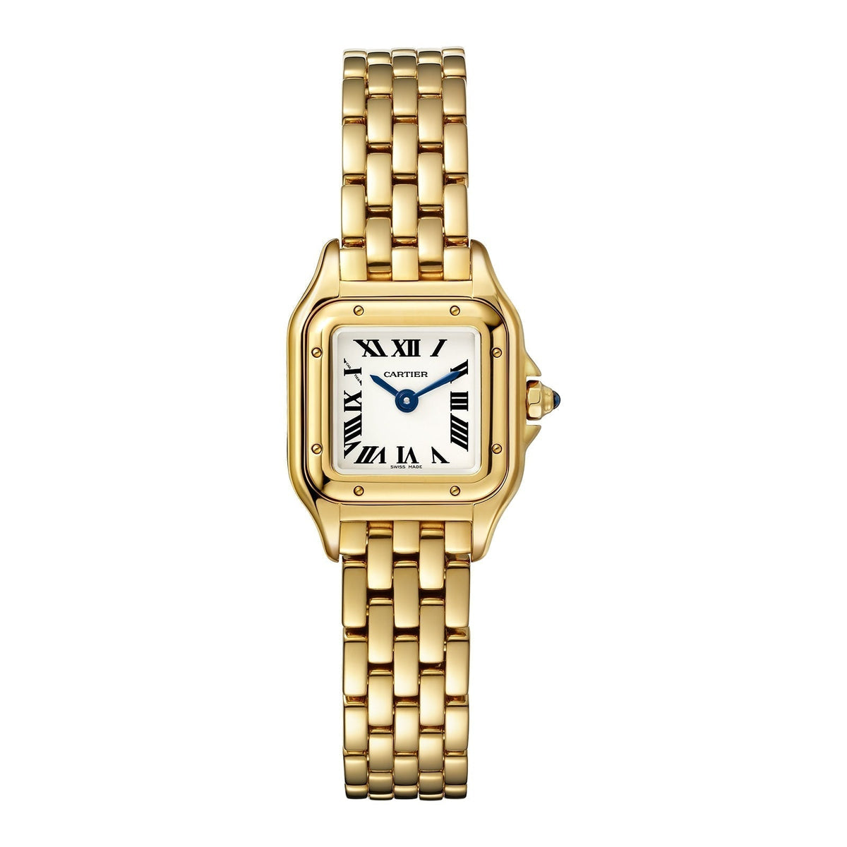 Panthère de Cartier Mini Model | 19mm, 18K Yellow Gold, Silver Dial, Ref. WGPN0016/WGPN0036
