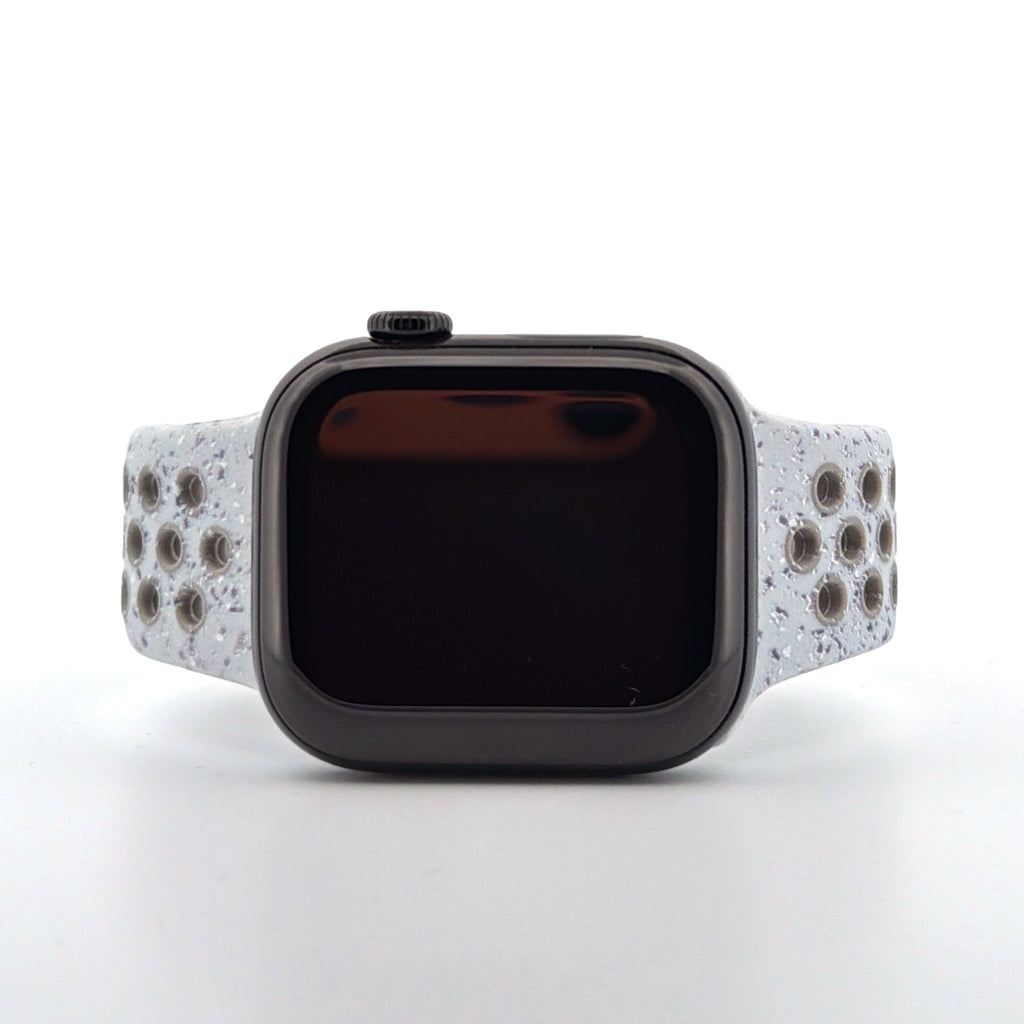 Silicone Nike Style Sport Band (For Apple Watch) Veiled Grey