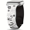 DuoTone Floral Silicone - White/Black