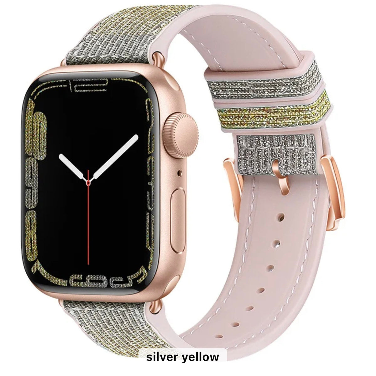 Glittering Prism Silicone Sports Band For Apple Watch Multiple Colors Available