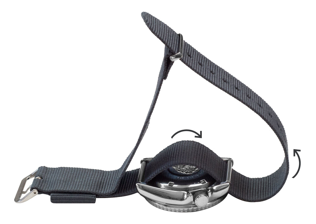 Black Nylon NATO® Style Watch Band
