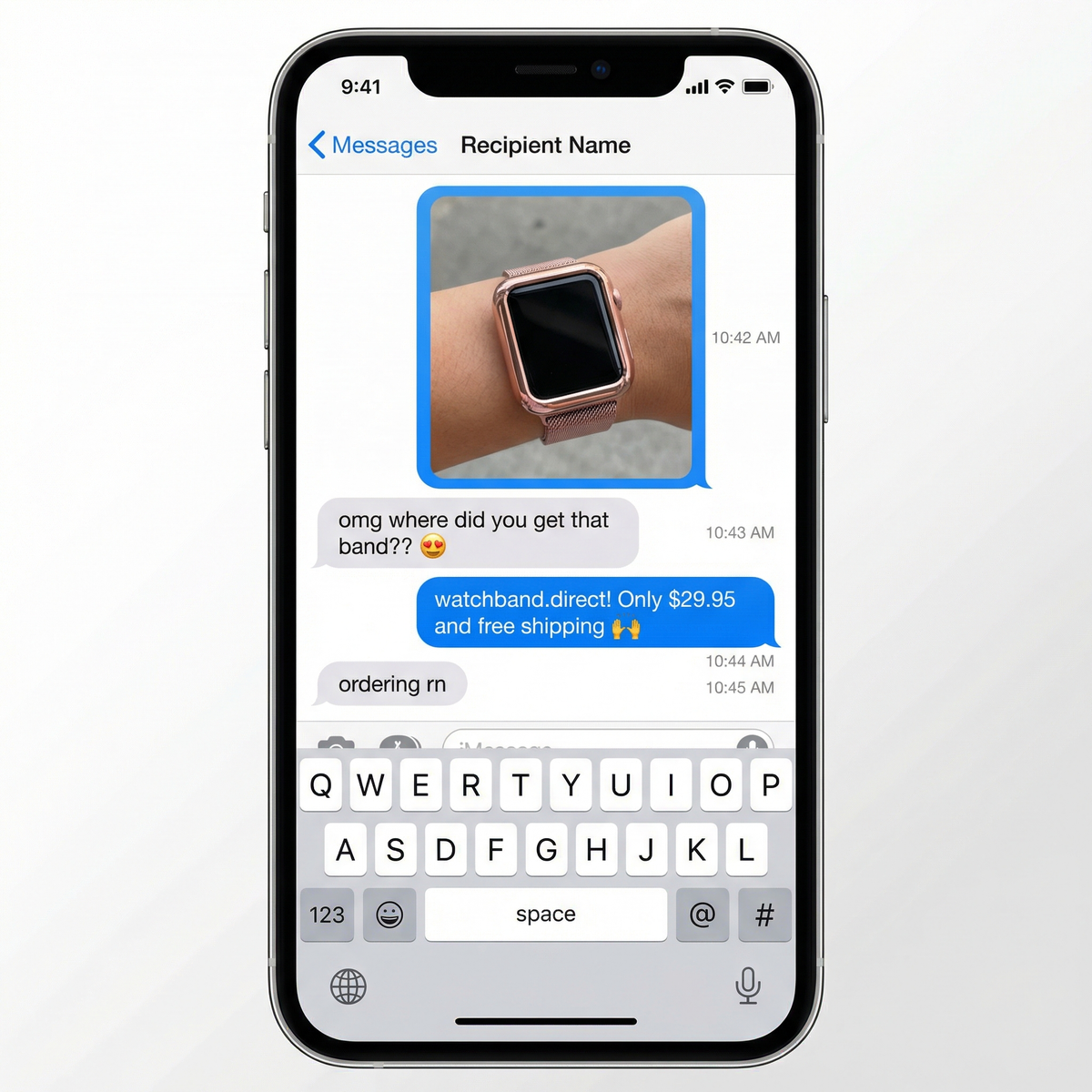 Case and Milanese Loop Strap for Apple Watch
